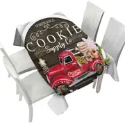 Cool Christmas Truck Cookie Supply Tablecloth