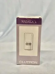 LUTRON Mastro MS-A102-WH Dual Technology sensor occupancy light switch motion