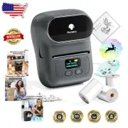 Compact M110 Bluetooth Label Printer with 3 Rolls for Small Business Needs