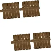 Angoily 2sets Outdoor Tie Down Straps Camping Bundling Belts Nylon Easy to Adjust Length for Uses (Set) 3pairs*2
