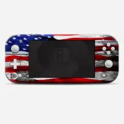 Skins Decals wrap for Nintendo Switch Lite - American Flag on Wood