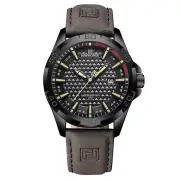 NAVIFORCE Men Casual Sport Watch Calendar Quartz Wrist Watch Waterproof Shock Resistant Men Watches Leather Strap