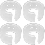 HEALEEP 4pcs Car Modification Glue Automobile Air Car Suspension Trailer Automotive Block Car Door Gasket Bolt Booster Spring Transparent Rubber