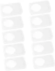 jojofuny 10pcs Box Clear Coin Holder Display Box Transparent Coin Storage Organizer Safe Handling and Secure Locking