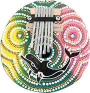 Gatuida Coconut Shell Thumb Piano Beginner Finger Piano Portable Decoration for Adults Music Lovers Unique Home Decor for Festivals Special Occasions