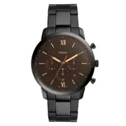 Fossil Neutra Chronograph Mens Watch FS5525 Stainless Steel 3 Hands Black 796483430402