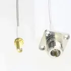 N jack 1" Flange to SMA female bulkhead RG405 Flexible Semi-Rigid Jumper 4~40"