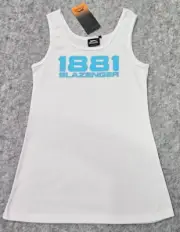 Slazenger Ladies 1881 Sleeveless Tank Top size 12 14 16 18 Colour White Blue