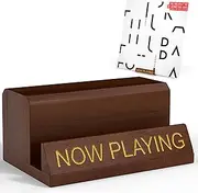 Now Playing Vinyl Record Stand | Vinyl Record Holder Display | Wood Records Storage Stands for Albums | Now Spinning Vinyl Accessories Rack