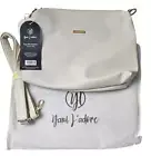 Yani j'adore Bliss Crossbody Shoulder Strap Clutch Purse Beige Gold Hardware 11"