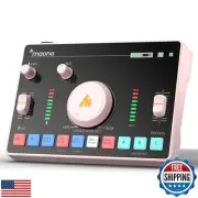MAONO Streaming Audio Mixer, Audio Interface with Pro-preamp, Bluetooth, Buil