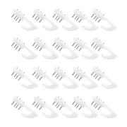 100 Pcs Plastic Wall Hooks Frame Hanging Pictures Double Headed Hangers Nails