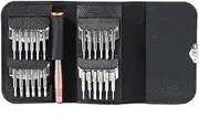 25 in 1 Precision Screwdriver Set – Philips Torx Flat Mini Screwdriver Kit for PC/Glasses/Mobile Phone/Laptop/Watch/RC Quadcopter Drone/MacBook/Tablet/iPad with Leather Case