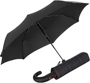 Knirps T.260 Medium Duomatic Pocket Umbrella, Check, 97 cm, Check