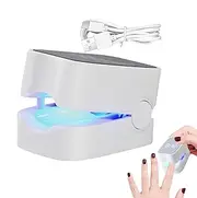 LED Nail Lamp - Rechargeable LED Fingernail Light with Digital Display | USB Charging Nail Dryer Lamp for Home, Travel, Business Trip, Apartment
