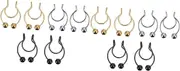 WOFASHPURET Non-Pierced False Nose Faux Nose Ring Nose Rings for Men Piercing Jewelry Piercings Studs Faux Septum Nose Rings Hoops Nose Adornments Nose Decorations Durable Septum