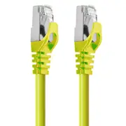 Cruxtec RJ45 LAN CAT7 10GbE SF/FTP 15m Triple Shielding Ethernet Cable Yellow