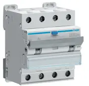 HAGER ADM410T - 10 Amp 4 Pole 6kA - 30mA RCD/MCB Combo