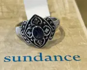 NWT Sundance Catalog Silver Iolite “Jardin Bleu Ring” size 10
