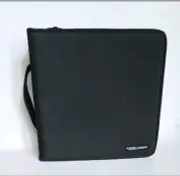 New Case Logic Black Nylon 32 Page Binder w/ Zipper & 256 Different Slots