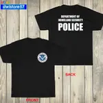 NEW DEPARTMENT OF HOMELAND SECURITY POLICE LOGO T-SHIRT S M