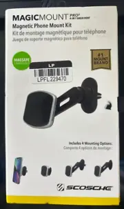 Scosche MagicMount Pro2 Magnetic Phone Mount for Car Home Office - NEW