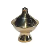 Brass Incense Burner Cone or Charcoal Small 8cm