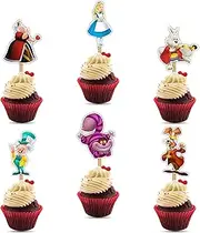 Alce in Wndrlnd Cupcake Topper – Whimsical Dessert Decoration for Fantasy-Themed Birthdays, Tea Parties, and Special Celebrations
