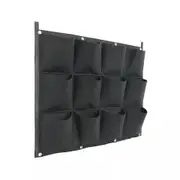 4 Pocket Planter Outdoor Vertical Garden Wall Planting Hanging Bag for Herbs AU