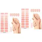 40 Pcs Semi Cured Gel Nail Strips Gel Nail Sticker Gel Cured Nail Strips Gel