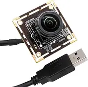 SVPRO 5MP 30FPS Fisheye USB Camera Module 200 Degree Ultra Wide Angle Webcam Board IMX335 Sensor Low Light Computer Vision Industrial Security Camera for PC,Raspberry Pi, Jeston Nano(M12 Lens)