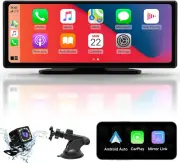 APHQUA Wireless Apple Carplay & Android Auto,Carplay Box+Backup Camera,9.26'' Po
