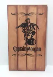 Handmade Reclaimed Wood 8x14 Captain Morgan Rum Bar Sign