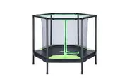 Genki Trampoline Rebounder Kid Rebounding Safety Net Indoor Outdoor Jumping Mat Handle