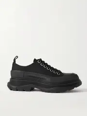[MCQUEEN] MCQUEEN - Tread Slick Canvas Exaggerated-sole Sneakers - Black - IT39.5 IT 39.5 Black