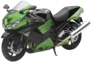 Newray Toys 57433B Street Bike 1:12 Scale Motorcycle - KAW Zx-14 2011 - Green