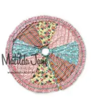 Matilda Jane Memento Tree Skirt Pink Green Ruffles Buttons Christmas Holiday NEW