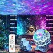 Star Projector Night Light Dinosaur Egg Projector Sky Galaxy Projector Ocean Wave Projector Light with Sleep White Noise Bluetooth Music Speaker Starlight Proj