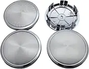 4pcs 75mm New Style Car Wheel Center Caps with No Logo Emblem Replace Car Styling Accessories Compatible for Benz Rim Hubcap Cover(75mm Silver Cap)