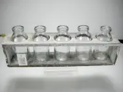 TWO'S COMPANY DECORATIVE APOTHECARY BOTTLES SET OF 5 BOTTLES 4"
