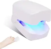 Floverkity WEILASER Nail-Fungus-Light-Cleaning-Device for Damaged, Discolored &Thick Toenails，470nm-Blue-Light+ 910nm-Infrared-Light Toenail-Fungus- Effective Home Use Solution for Fingernails, White