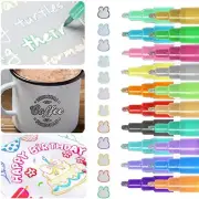 20 Pcs Silver Outline Marker Set New Glitter Gel Double Line Outline Pen