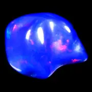 8.23 ct Incredible Fancy Cut (18 x 11 mm) Ethiopia Play of Colors Blue Opal