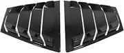 Compatible for Toyota Corolla Sedan 2019 2020 2021 2022 ABS Black Rear Window Louver Cover Side Vent Trim Car Accessories