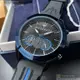 MASERATI手錶,編號R8871612006,46mm寶藍錶殼,深黑色錶帶款