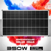 12V 350W Solar Panel Portable Kit Mono Fixed Boat Flexible Charging Power Source