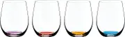 Riedel Happy O Vol. 2 Machine-Made Crystal Wine Tumbler – Colourful Wine Glasses with Modern Optic Design – Perfect for Entertaining & Everyday Use – 335 ml Capacity (Pack of 4)