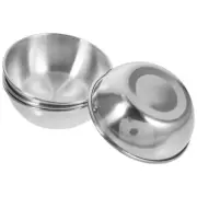 4 Pcs Cooking Tools Stainless Steel Saucer Dipping Plate Bowl Appetizer Plates
