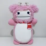 Squishmallows HugMees 14" Brina the Pink Bigfoot Christmas BNWT KellyToy