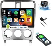 UNITOPSCI 2G+64G for Subaru Forester 2004 2005 2006 2007 2008 Android Car Radio Wireless Apple CarPlay Android Auto 9" Touchscreen HiFi Audio Bluetooth GPS Navigation WiFi FM/RDS SWC+ Backup Camera